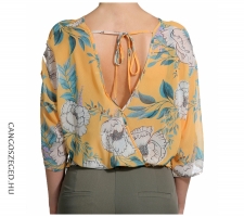 Rinascimento 92918 Sárga Mintás Blúz