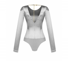 Rinascimento 106808 Ezüst Hosszúujjú Body