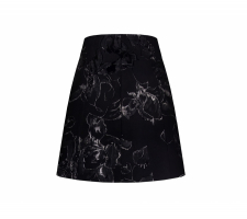 Rinascimento elegáns fekete virágos szoknya - CFC124998