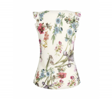 Rinascimento Cfc0018737 Törtfehér Virágos Blúz