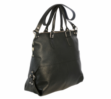 Cr Simona 002 Fekete Cervo-szürke Mintás Táska