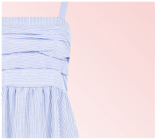 Rinascimento Cfc0124071 Kék Csíkos Ruha