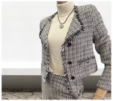 Rinascimento Cfc0019185 Törtfehér Mintás Blézer