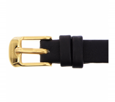 CR Charm Collection Fekete-arany Bőrpánt Logózott