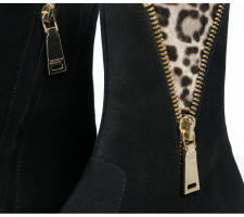 Cango&rinaldi Irl-23051 Fekete Nubukbőr Bokacsizma