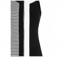 Rinascimento Cfc0111311 Fekete-fehér Mintás Ruha