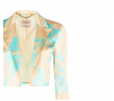 Rinascimento női boleró - Varia Verde Aqua mintás - CFC0124314