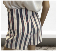 Rinascimento Cfc0114539 Kék Csíkos Short