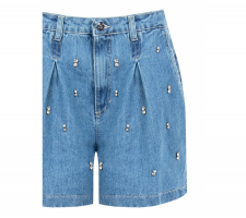 Rinascimento Cfc0124286 Indigókék Short