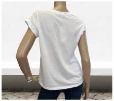 Rinascimento Cfc0114323 Fehér Mintás Póló