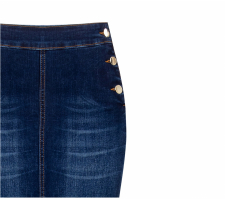 Rinascimento Blue Indigo kék farmer szoknya - CFC0124973