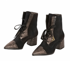 Cango&Rinaldi 608-19bfk Fekete-bronz Magas Bokacsizma