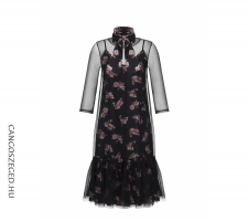 Rinascimento 88223 Fekete Virágos Tüllruha