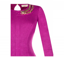 Rinascimento Cfc0112091 Magenta Láncos Blúz