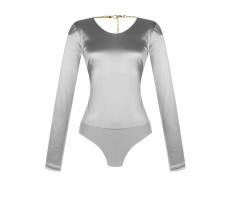 Rinascimento 106808 Ezüst Hosszúujjú Body