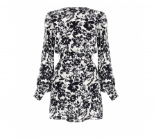 Rinascimento Cfc0116481 Fekete-fehér Virágos Ruha