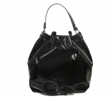 Cango&rinaldi Lancy 002 Fekete Mintás Bőr Táska