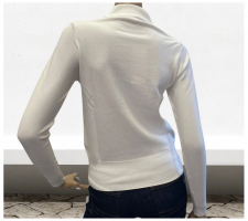 Rinascimento Cfm0011329 Törtfehér Garbós Pulóver