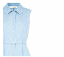 Rinascimento CFC0123997 Halványkék, Vékony Farmerruha