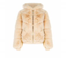 Rinascimento Cfc0118311 Bézs Szőrmés Bomber Dzseki