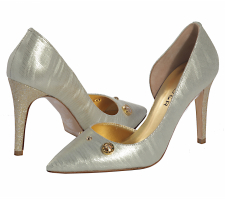 Cango&Rinaldi 79-07 Arany-bézs Toszkán Bőr Magassarkú Cipő