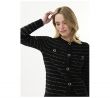 Leo & Ugo fekete kardigán - QH051