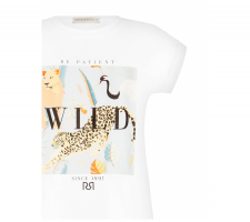 Rinascimento Cfc0114327 Fehér Mintás Póló