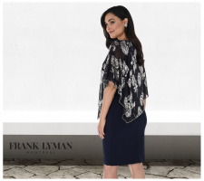 Frank Lyman 248348 Sötétkék-arany Rózsás Ruha