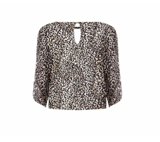 Rinascimento Cfc0123517 Bézs Mintás Blúz