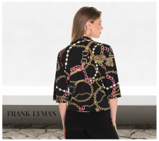 Frank Lyman 251372 Fekete Mintás Blúz