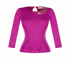 Rinascimento Cfc0112091 Magenta Láncos Blúz