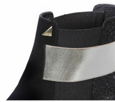 Cango&Rinaldi Irl-14550 Fekete Velúrbőr Bokacsizma