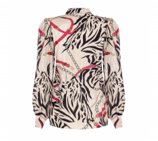 Rinascimento Cfc0115032 Mintás Hosszúujjú Blúz