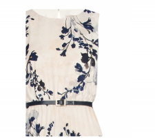 Rinascimento Cfc0117680 Kék-ecru Virágos Ruha