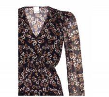 Rinascimento 100764 Fekete Virágos Ruha