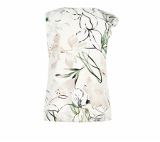 Rinascimento Cfc0118764 Törtfehér Virágos Blúz