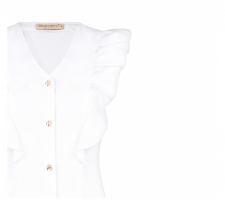 Rinascimento fodros ujjatlan, fehér blúz - CFC0124119