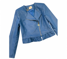 Rinascimento Cfc0117786 Sötétkék Fodros Dzseki