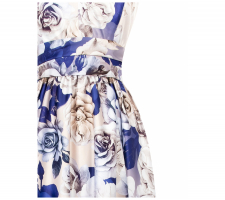 Rinascimento Cfc0110318 Púder-kék Virágos Ruha