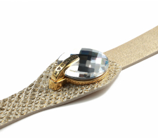 Cr Full Moon 2431k Irizáló-ecru Bőr Karkötő