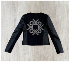 Rinascimento Cfc0120337 Fekete Strasszos Blézer