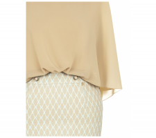 Kitana By R Cfc0108725 Bézs Mintás Ruha