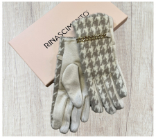 Rinascimento Acv0013843 Bézs Mintás Kesztyű