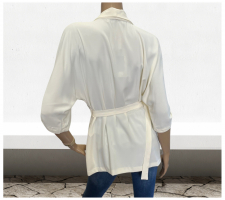 Rinascimento Cfc0118257 Törtfehér Blézer