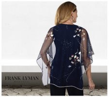 Frank Lyman 239315 Sötétkék Mintás Blúz