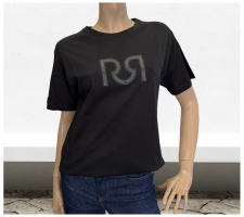 Rinascimento Cfc0115268 Fekete Hosszított Póló