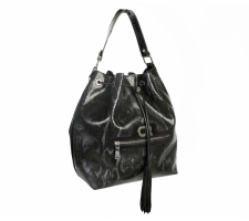 Cango&rinaldi Lancy 002 Fekete Mintás Bőr Táska