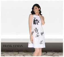 Frank Lyman 242108 Fehér Leveles Ruha