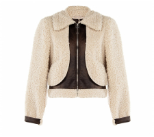 Rinascimento Cfc0116216 Törtfehér Szőrmés Dzseki