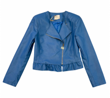 Rinascimento Cfc0117786 Sötétkék Fodros Dzseki